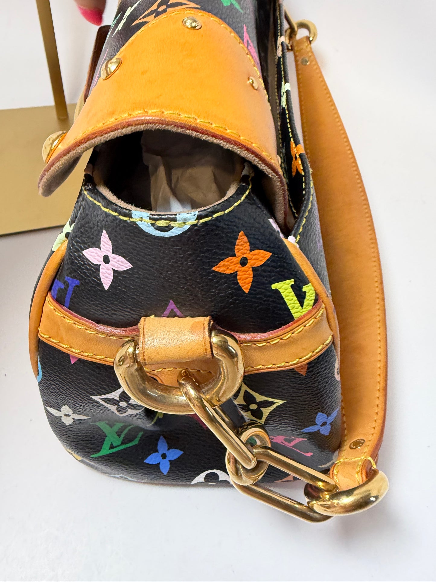 Louis Vuitton Beverly MM Black Multicolor Monogram