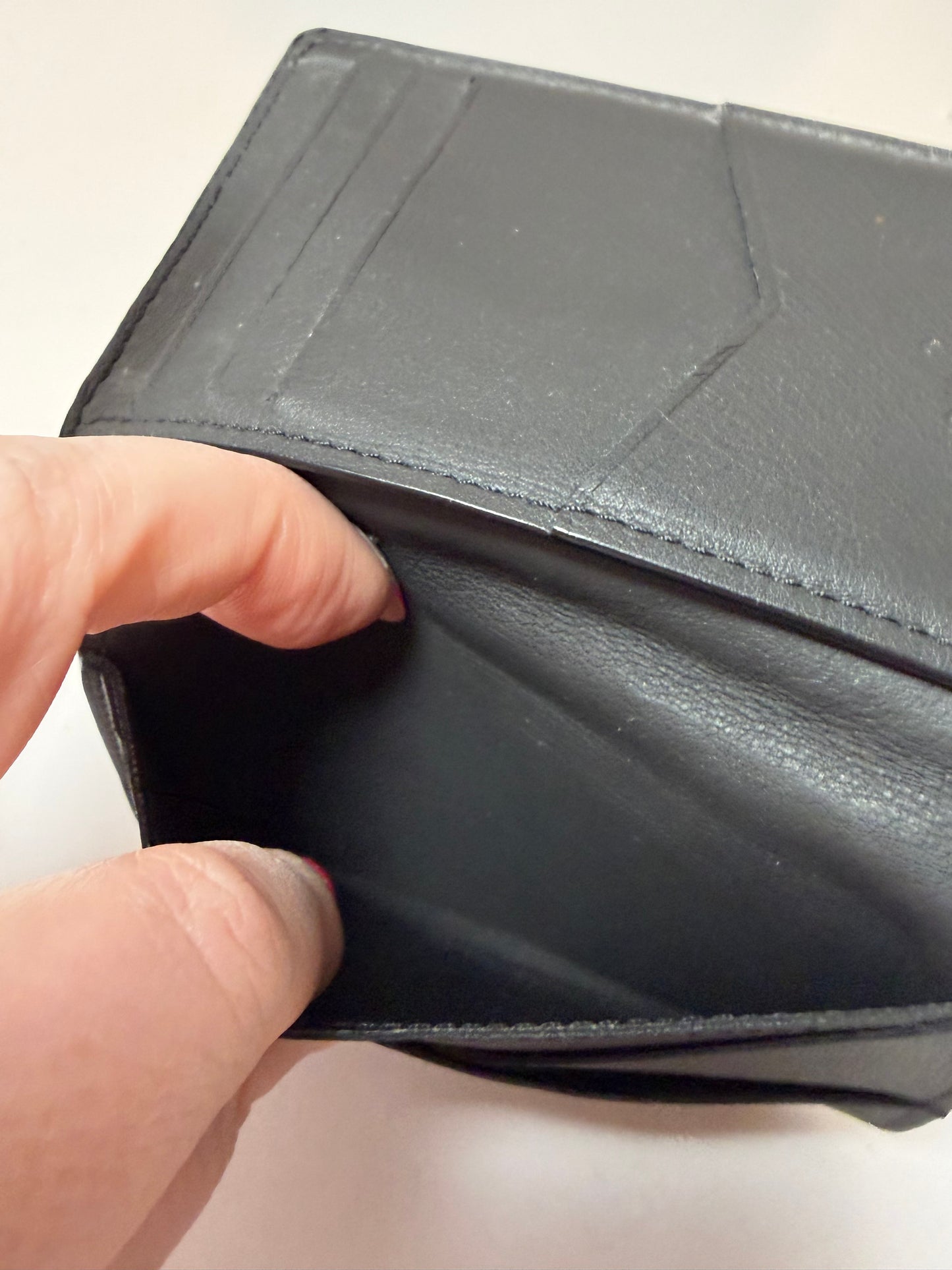 Louis Vuitton Pocket Organizer in Calfskin Shadow Leather Empriente Monogram w/COA, dust bag & box