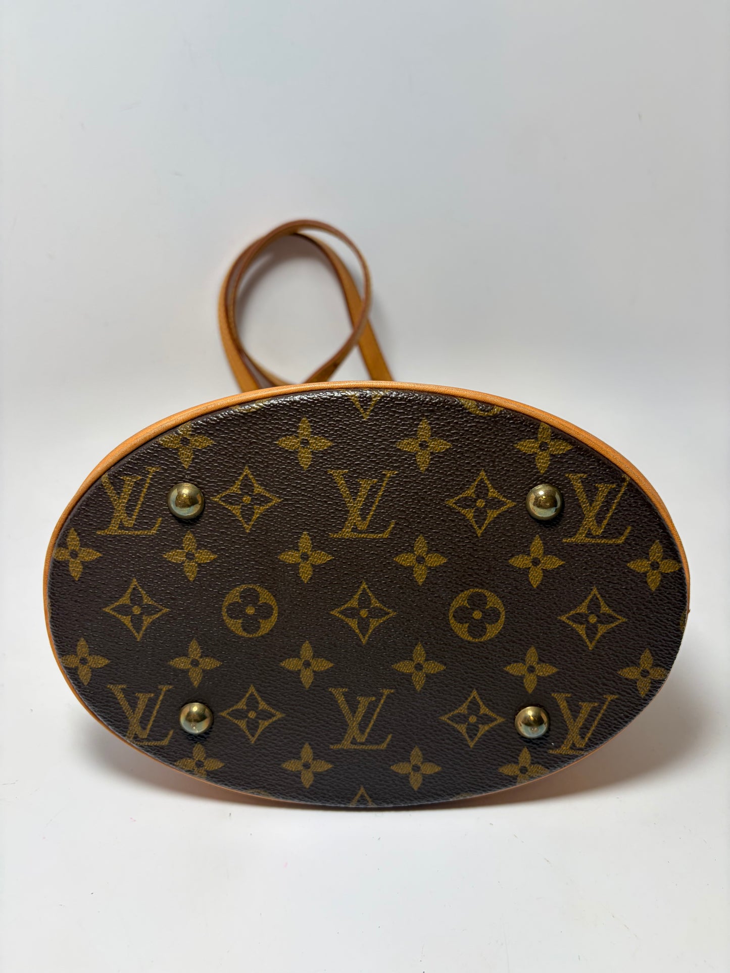 Louis Vuitton Petit Bucket PM Monogram Tote/Shoulder Bag