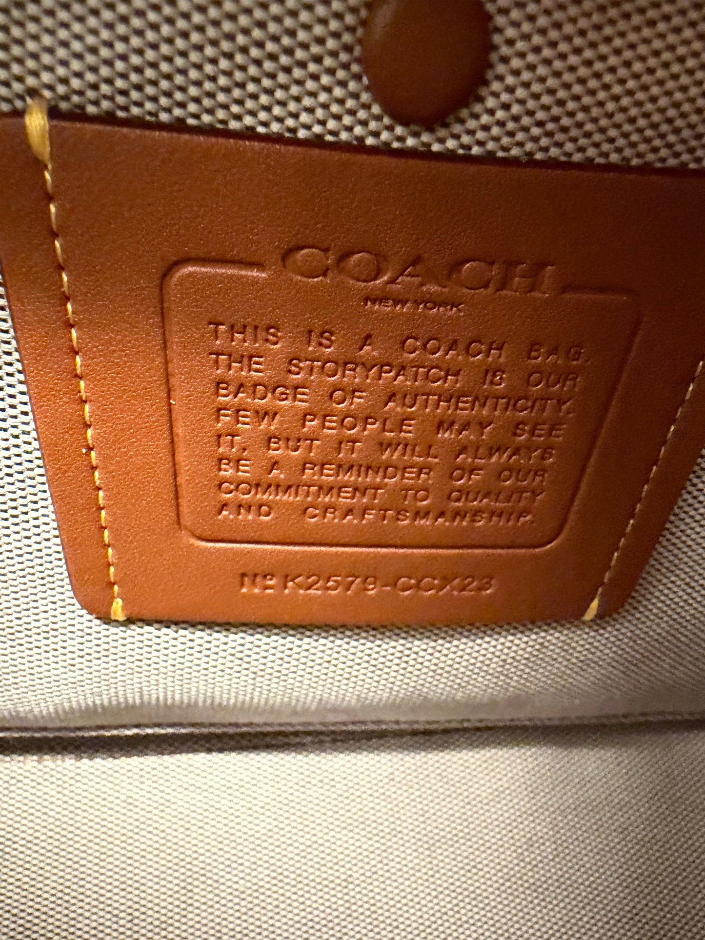 Coach Rogue 31 Maple & Brass w/shoulder straps, crossbody strap & dust bag- Like New