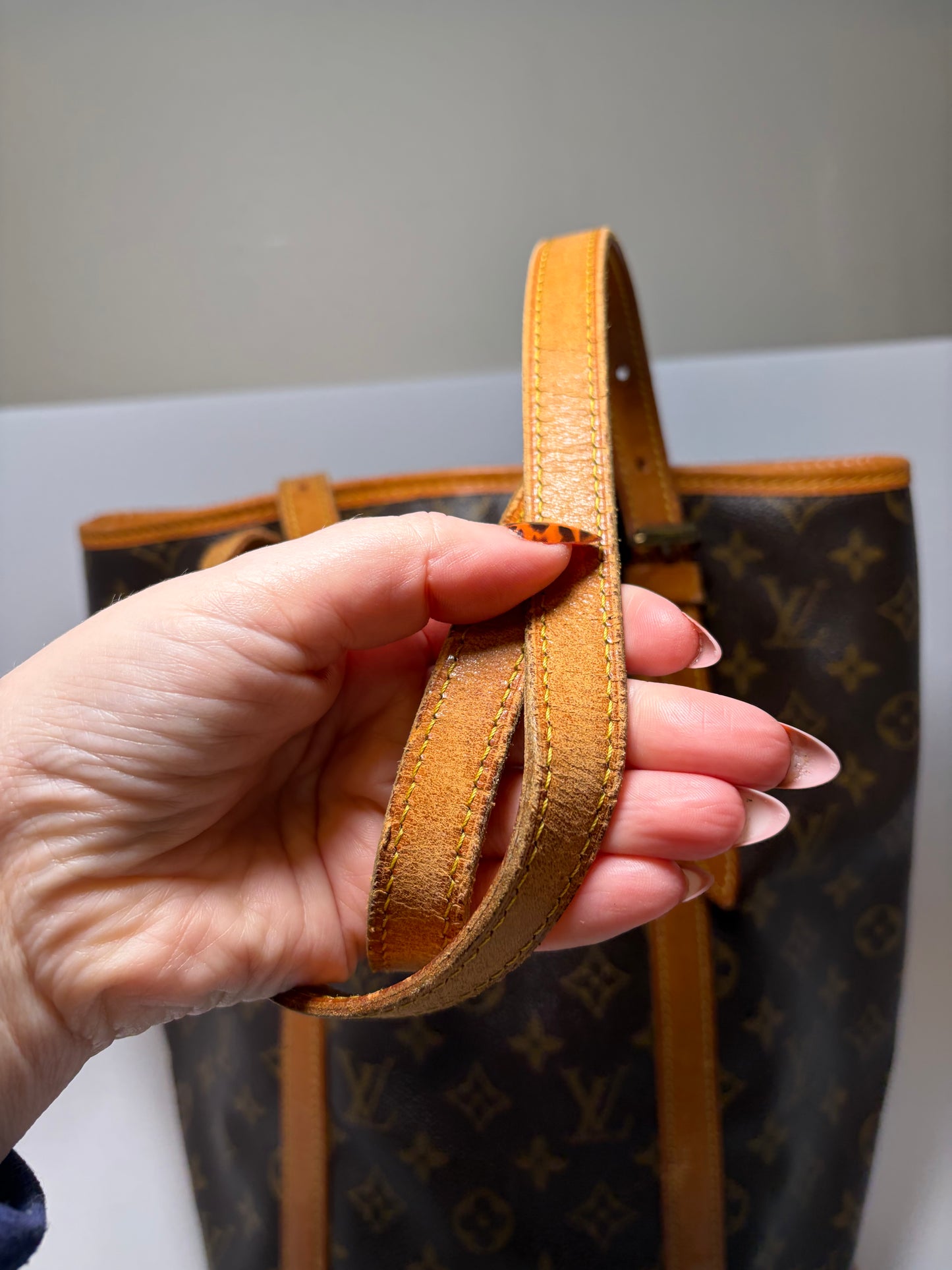 Louis Vuitton Bucket GM Tote Monogram Vintage