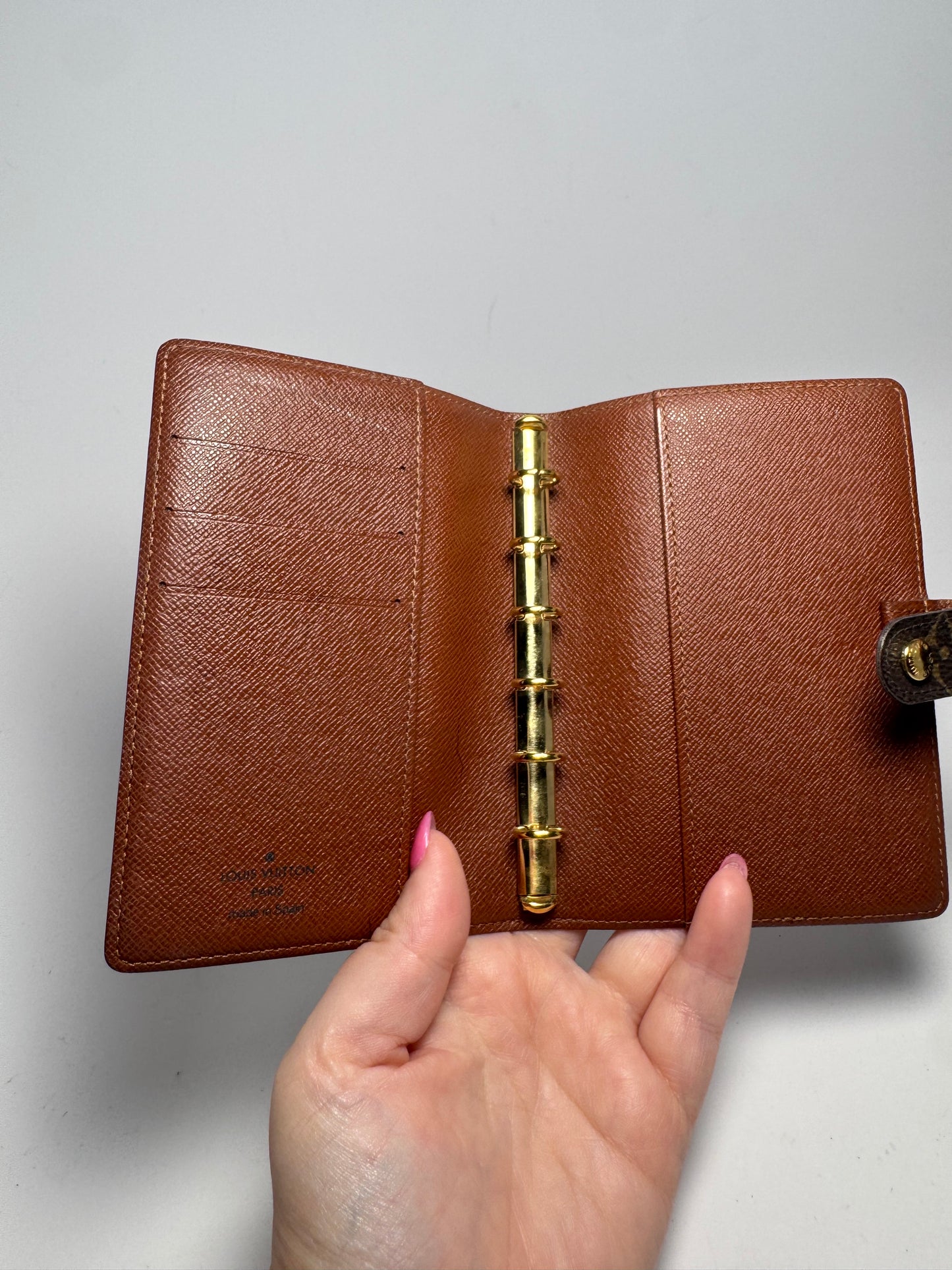 Louis Vuitton Agenda PM Planner/Passport Cover Made in Spain in June 2001