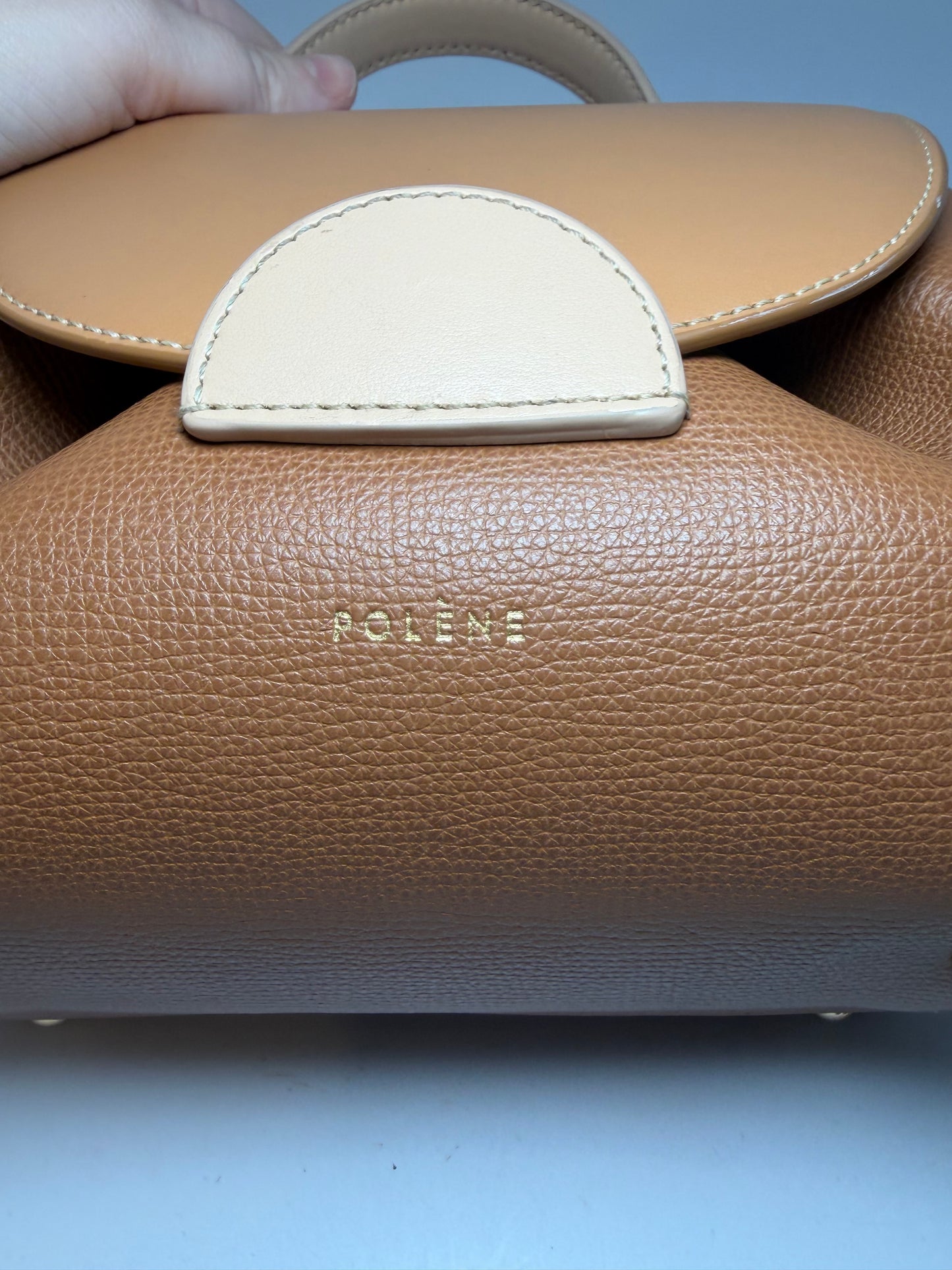 Polène Un Nano Trio Camel Crossbody