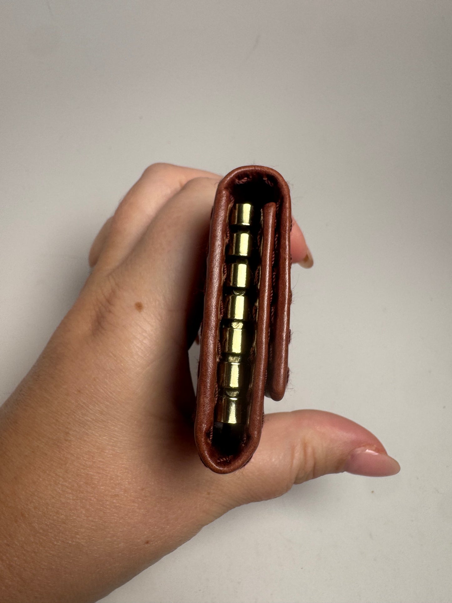 Gucci Brown Leather Western 6 Key Case/Key Holder