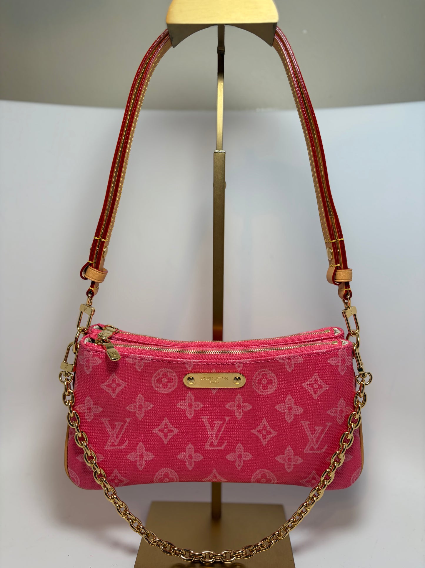 Louis Vuitton Liv Pochette Rose Ruban Monogram Shoulder Bag/Crossbody