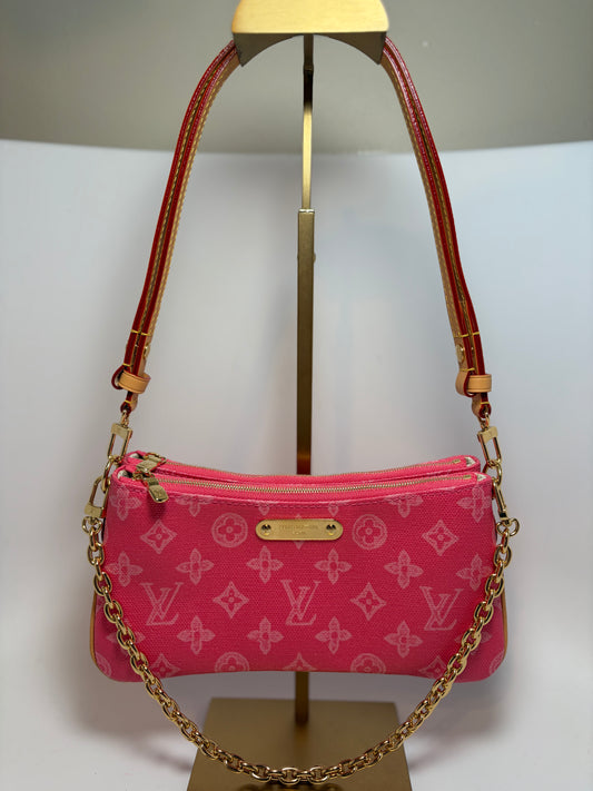 Louis Vuitton Liv Pochette Rose Ruban Monogram Shoulder Bag/Crossbody