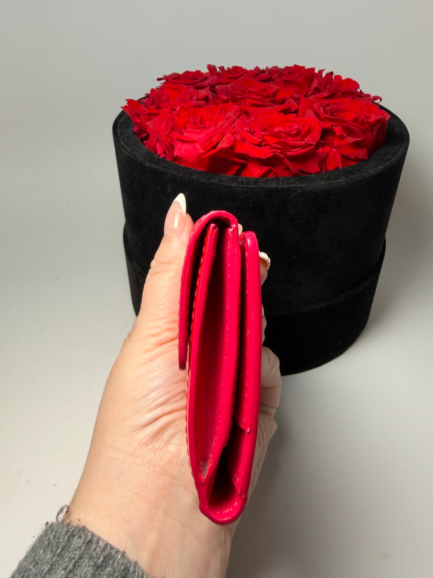 Louis Vuitton Pink Vernis Leather Wallet