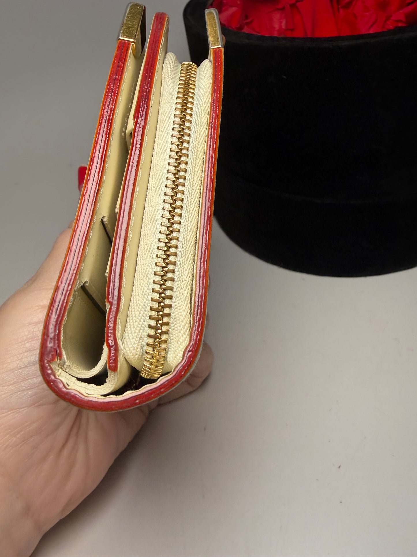 Louis Vuitton Suhali Compact Leather Ivory Wallet