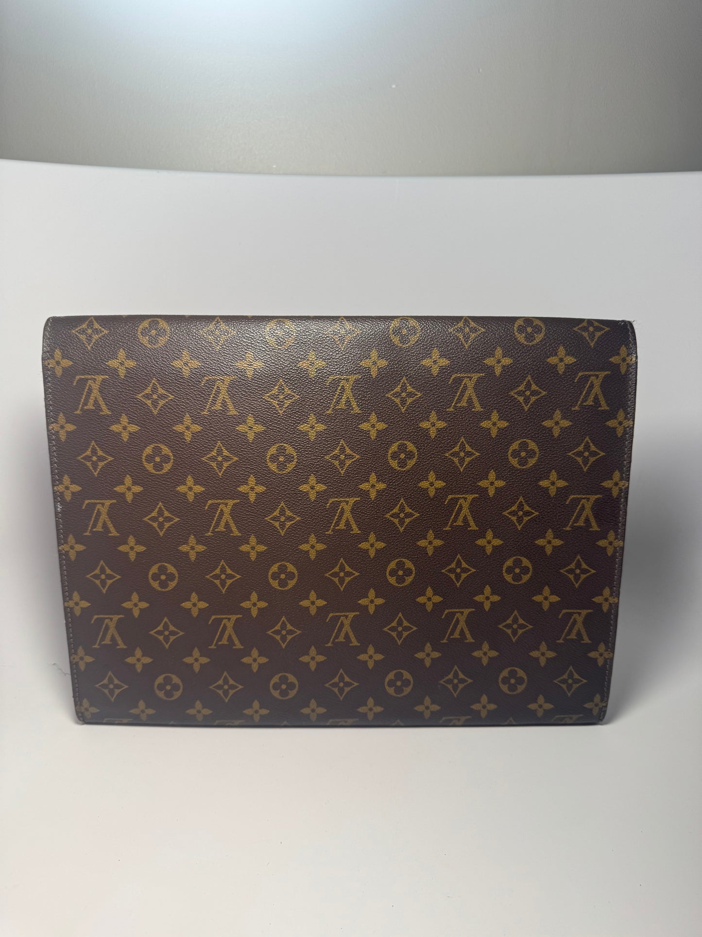 Louis Vuitton Monogram Minister Briefcase Document Clutch