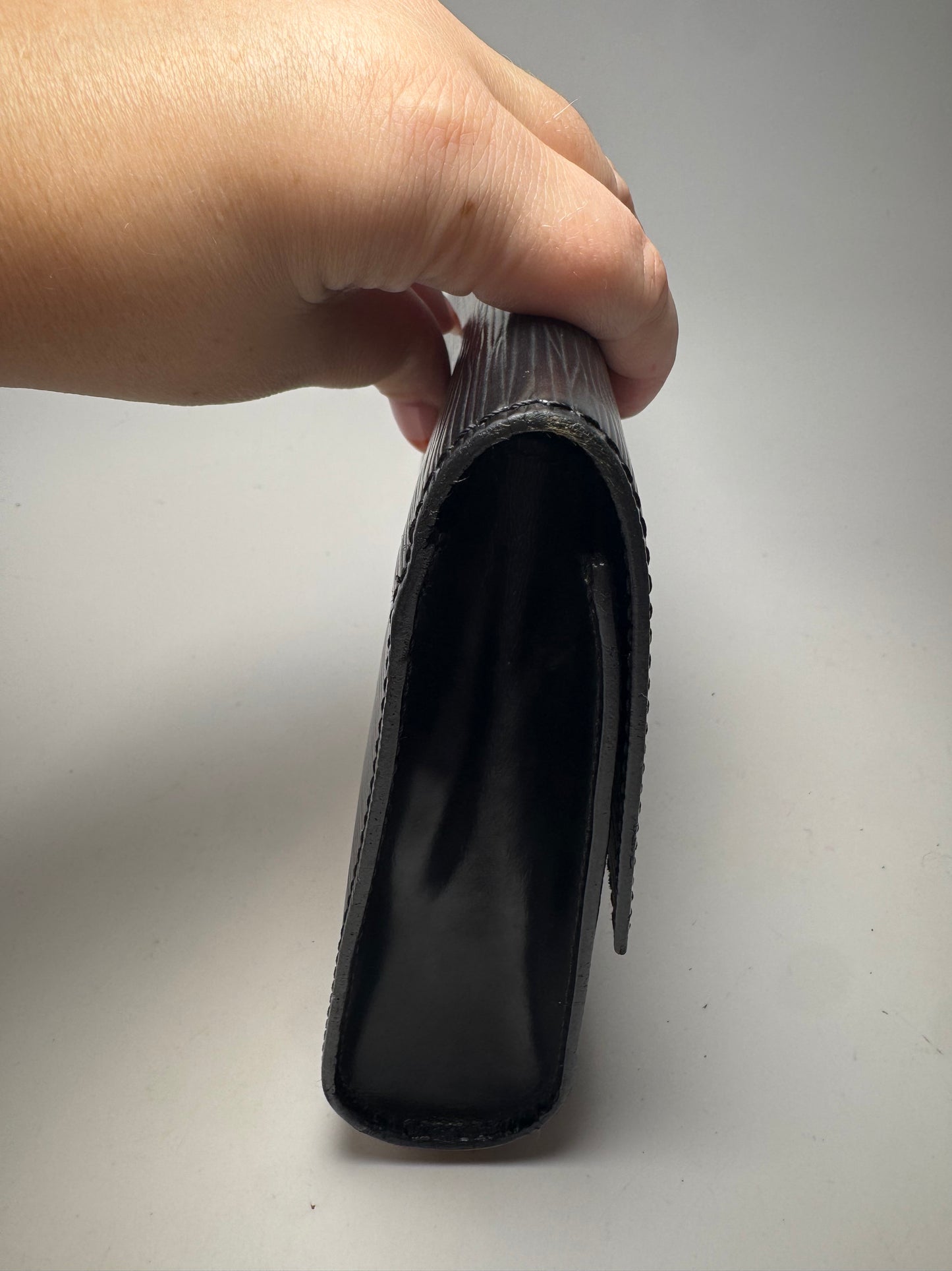 Louis Vuitton Chaillot Noir Black Epi Leather Clutch