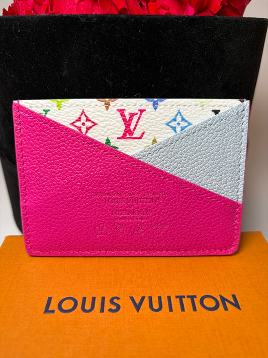 Louis Vuitton x Takashi Murakami (LV x TM) Criss Cross Card Wallet NWT Full set & receipt