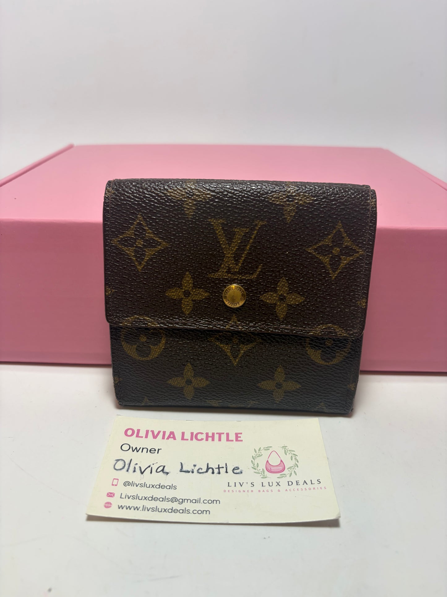 Louis Vuitton Elise Monogram Trifold Wallet