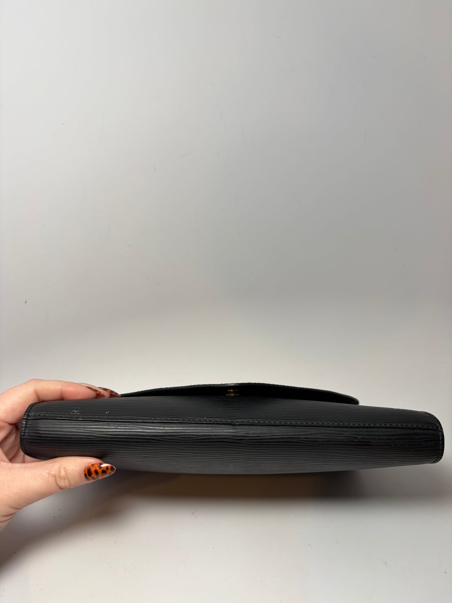 Louis Vuitton Epi Leather Art Deco Clutch Black