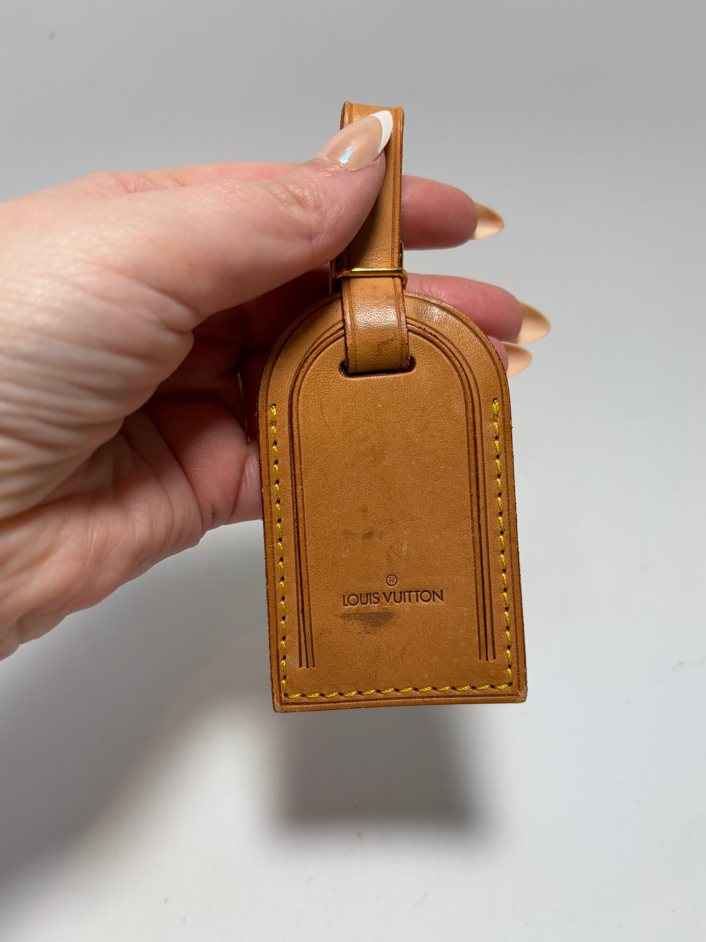 Louis Vuitton Large Vachetta Leather Luggage Tag