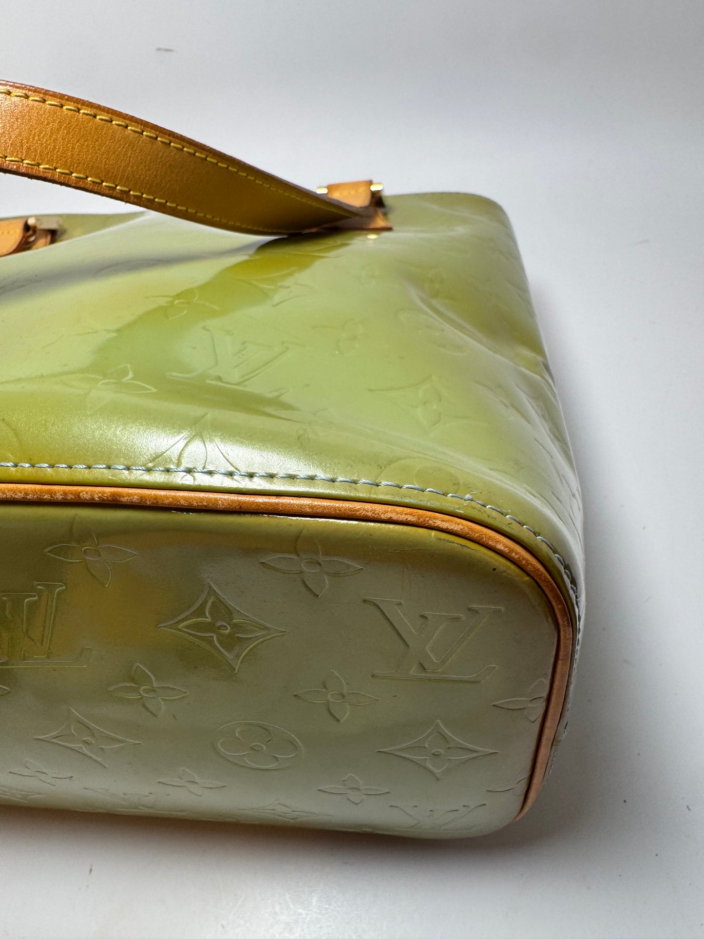 Louis Vuitton Houston Tote Vernis Green w/Blue Interior