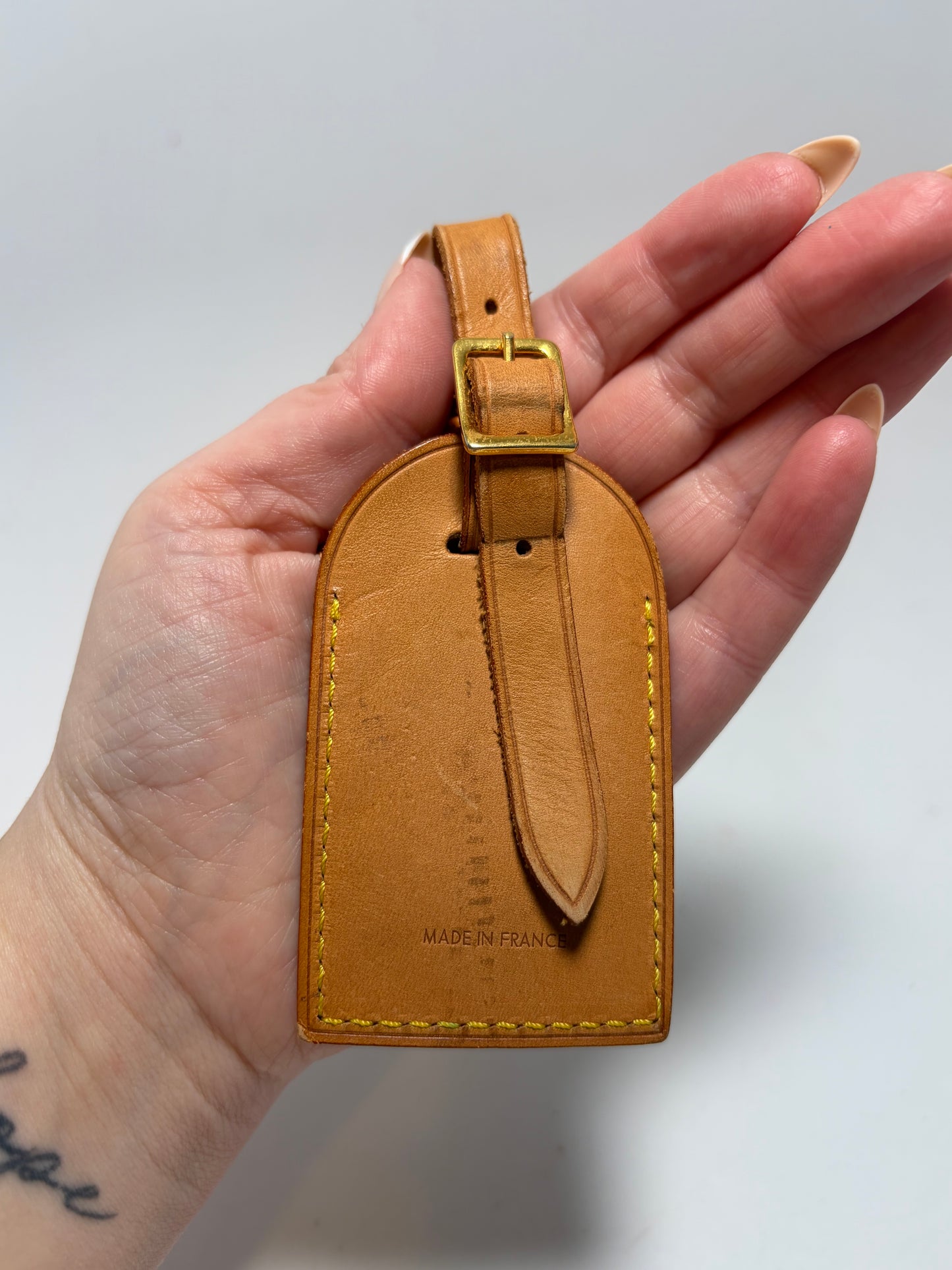 Louis Vuitton Large Vachetta Leather Luggage Tag