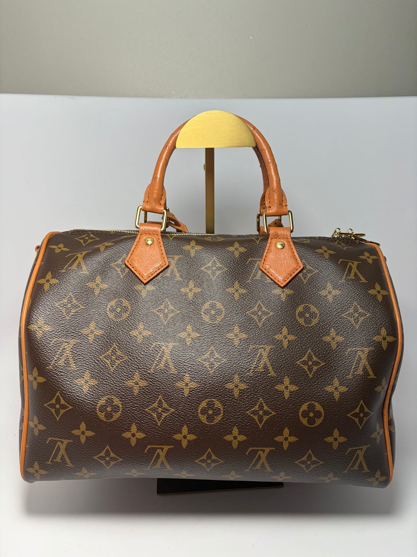 Louis Vuitton Speedy Soft 30 Boho w/Ostrich Leather