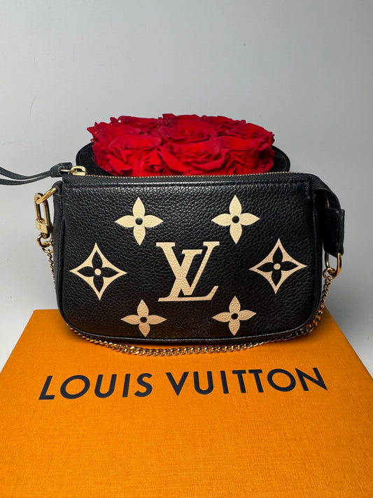Louis Vuitton Empriente Bicolor Black & Cream Mini Pochette w/Gift Box w/COA from Authentic Detective