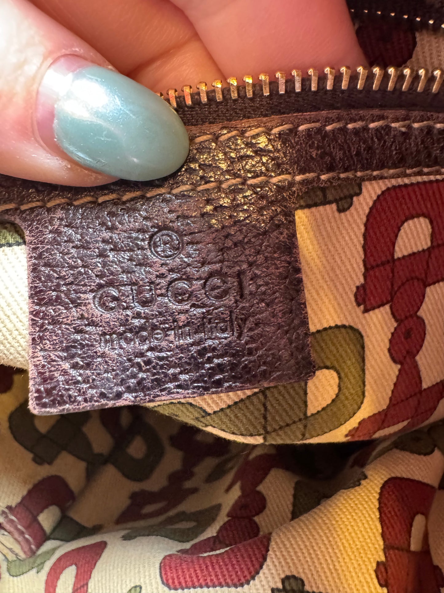 Gucci GG Canvas Mushrooms Tote Embroidered Bag