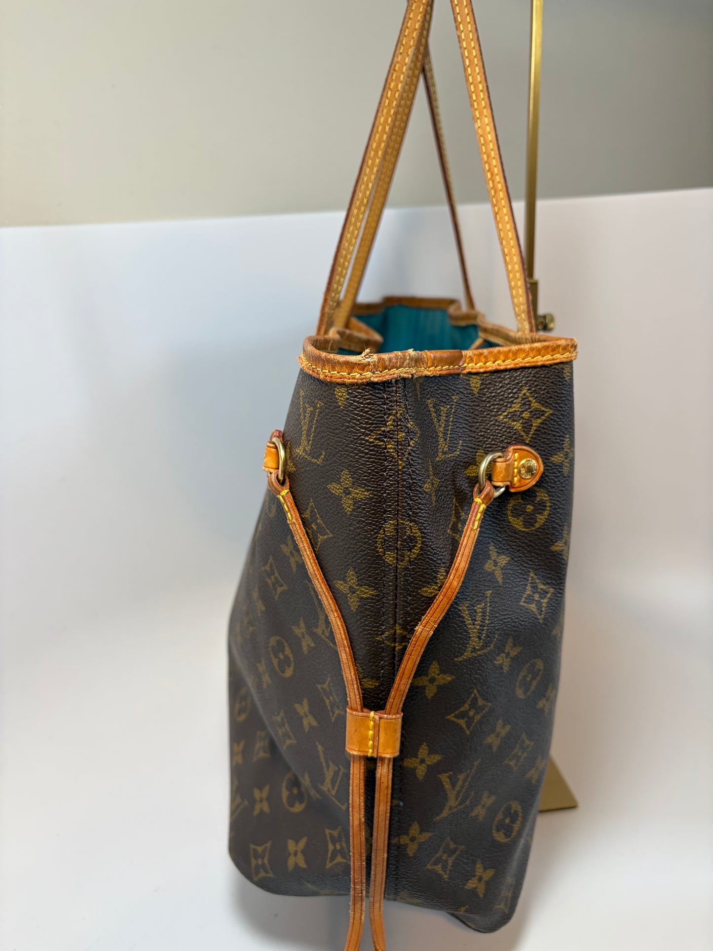 Louis Vuitton Neverfull MM Tote– My Heritage Monogram Custom Stripe & Initials Comes with Legit App COA