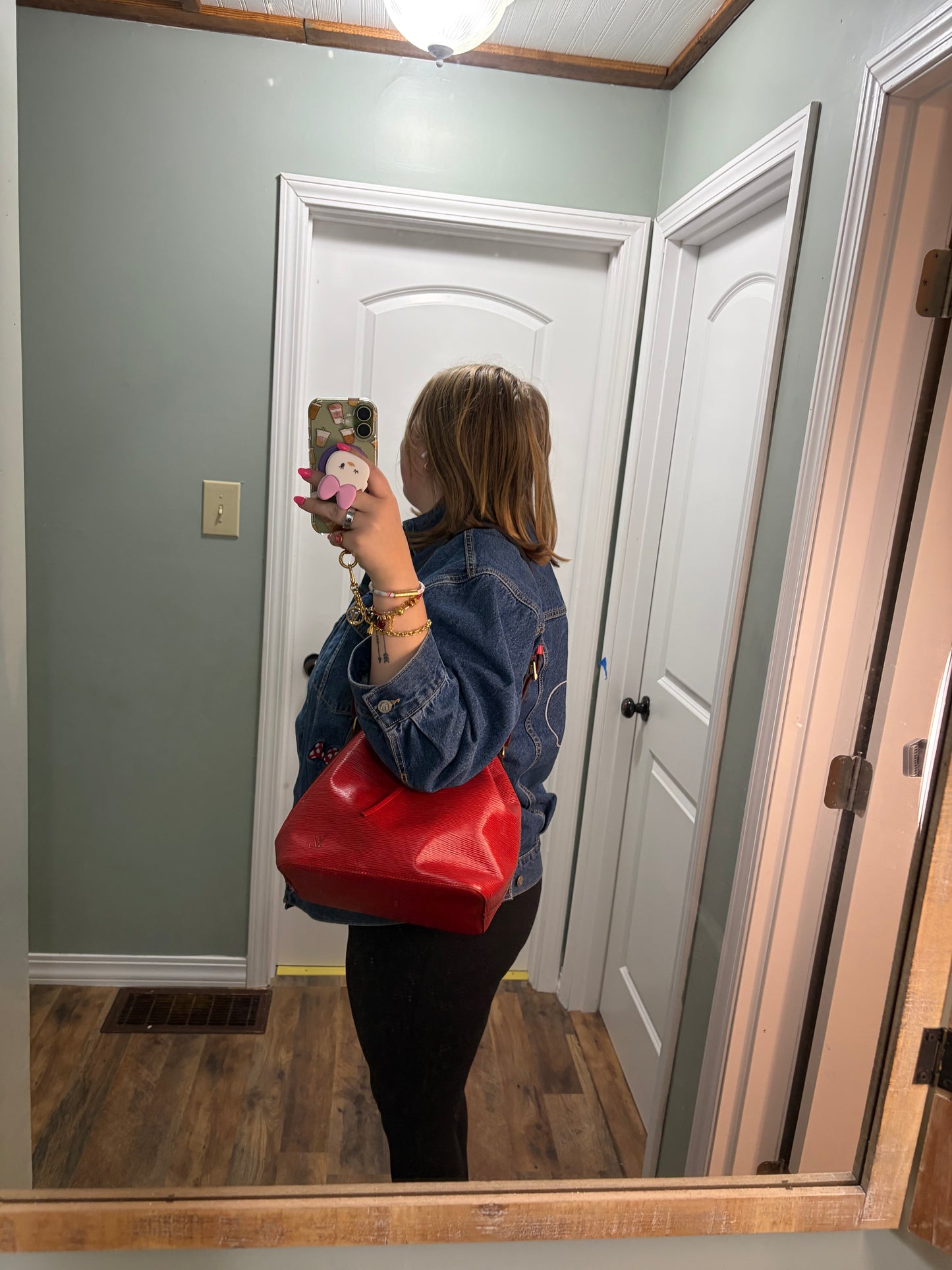 Louis Vuitton Petite Noe Bucket Bag Red Epi Leather