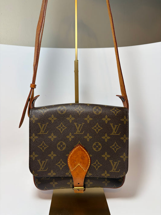 Louis Vuitton Cartouchière MM Monogram Crossbody & Shoulder Bag