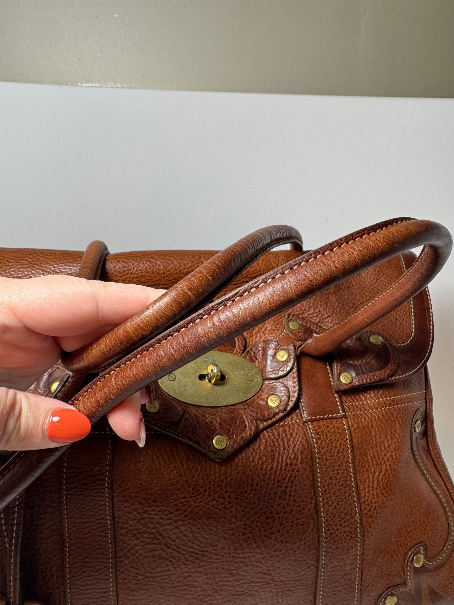 Mulberry Bayswater Satchel in Tooled Oak
