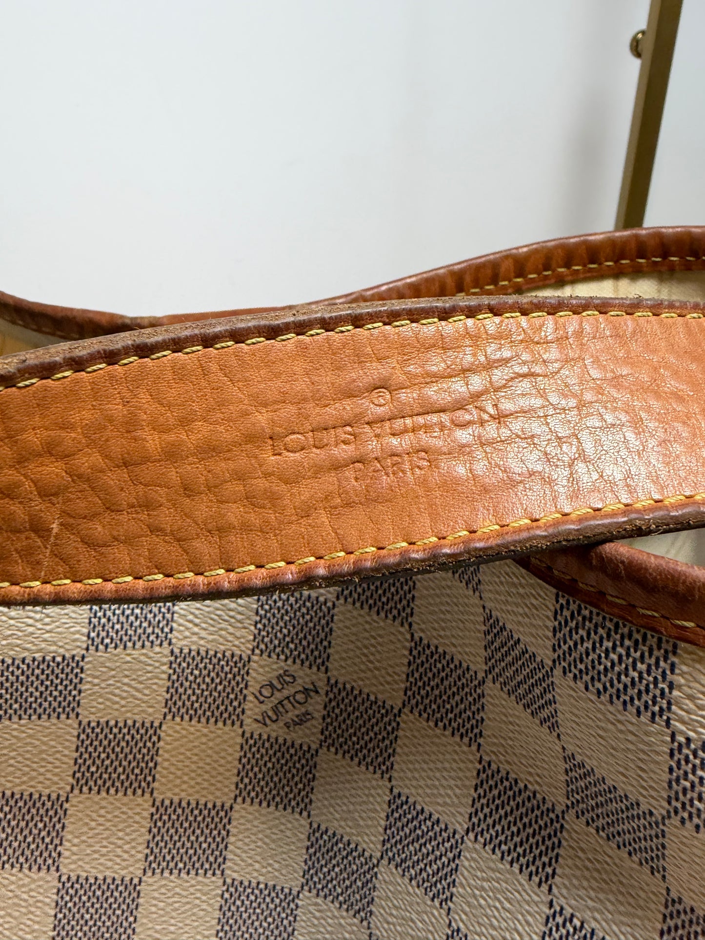 Louis Vuitton Delightful PM Damier Azur Shoulder Bag w/COA