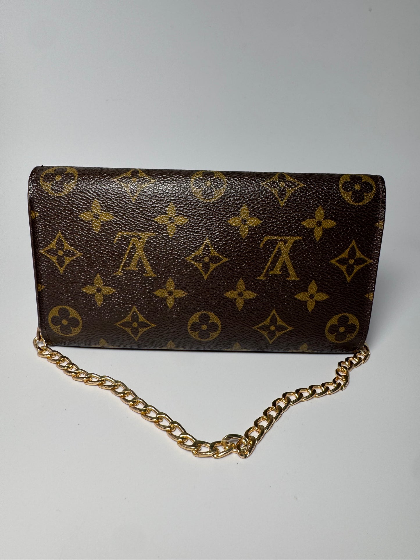 Louis Vuitton Trifold Monogram Wallet on Chain- July 1998
