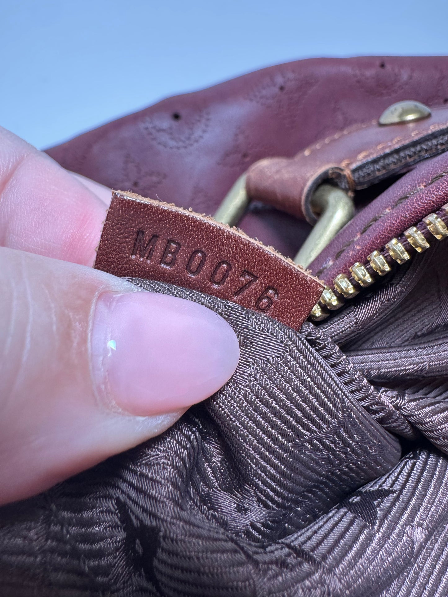 Louis Vuitton Onatah GM Leather Aubergine Limited Edition Shoulder Bag
