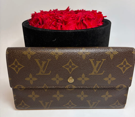 Louis Vuitton Porte Tressor International Monogram Trifold Wallet