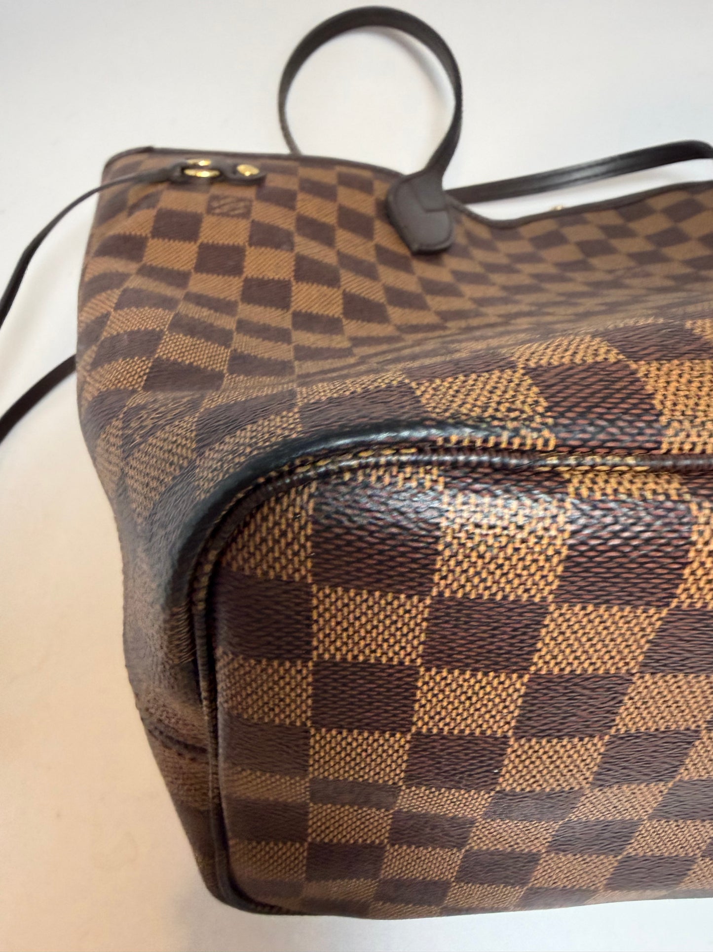 Louis Vuitton Neverfull MM Damier Ebene Tote w/Dust Bag