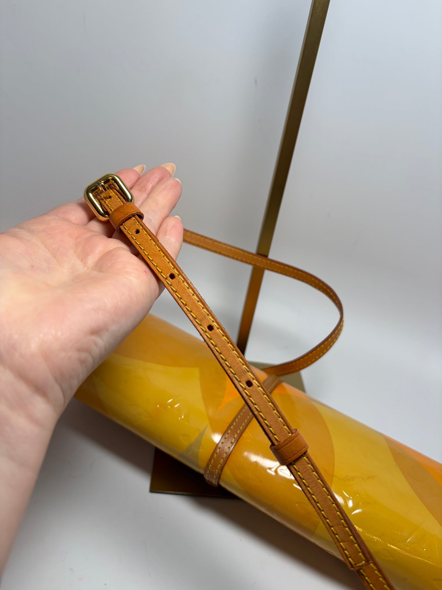 Louis Vuitton Monogram Vernis Fleurs Pochette Vintage Crossbody