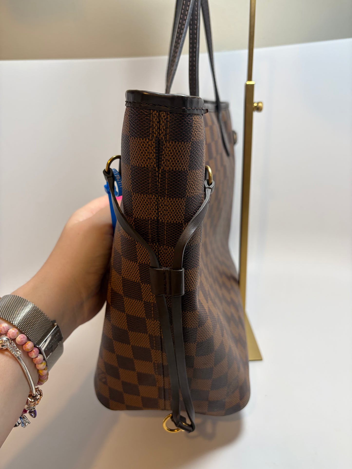 Louis Vuitton Neverfull MM Damier Ebene Tote w/Dust Bag