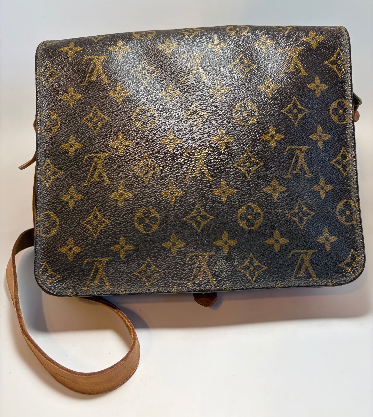 Louis Vuitton Cartouchière GM Monogram Crossbody, Made in France June 1989