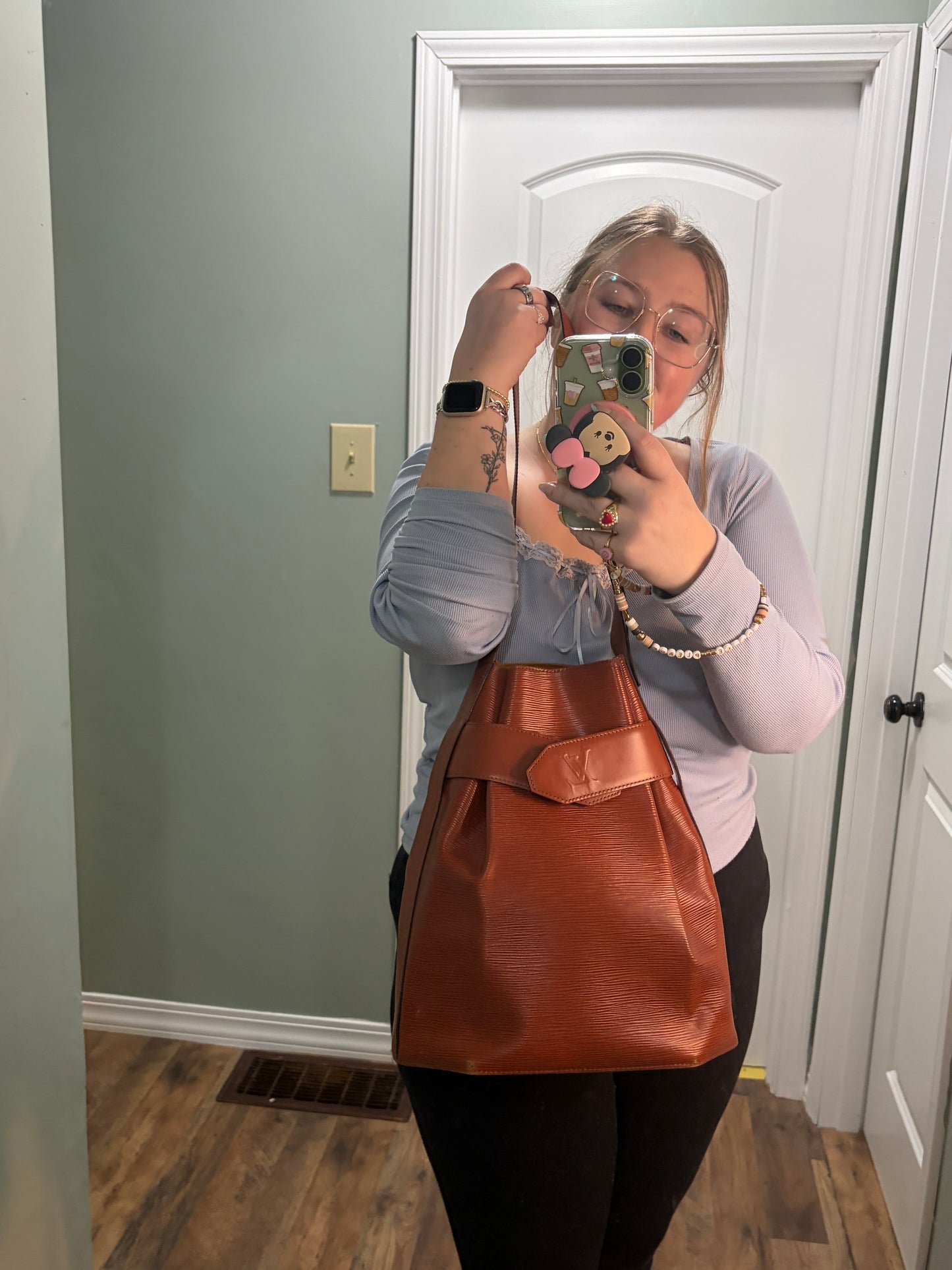 Louis Vuitton Epi Leather Sac Saint Paul GM Shoulder Bag Rouille
