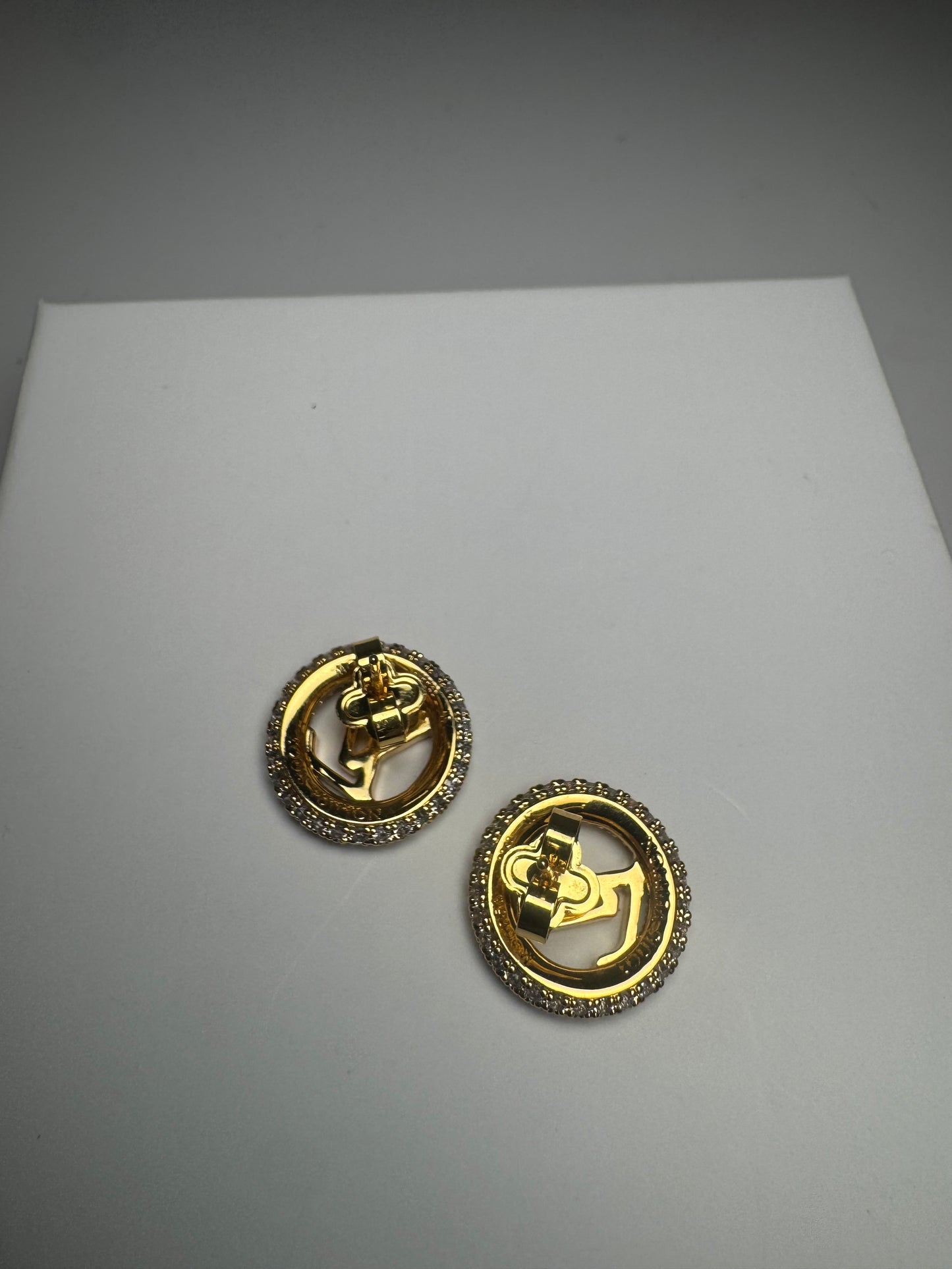 Louis Vuitton Louise by Night Earrings Gold & Crystal