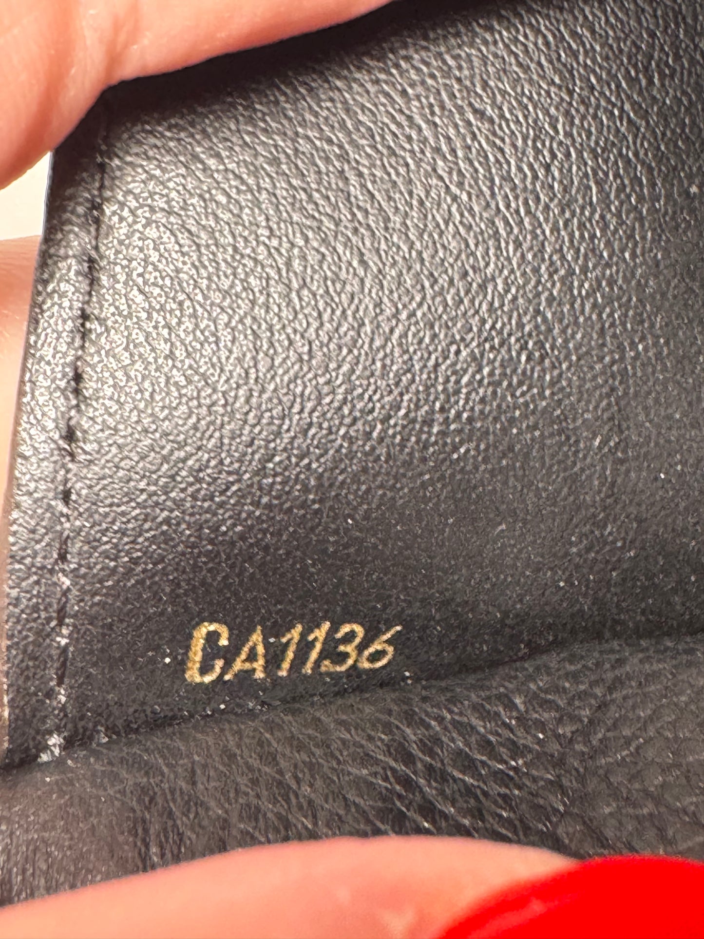 Louis Vuitton Monogram Pallas Envelope Wallet w/Black Leather