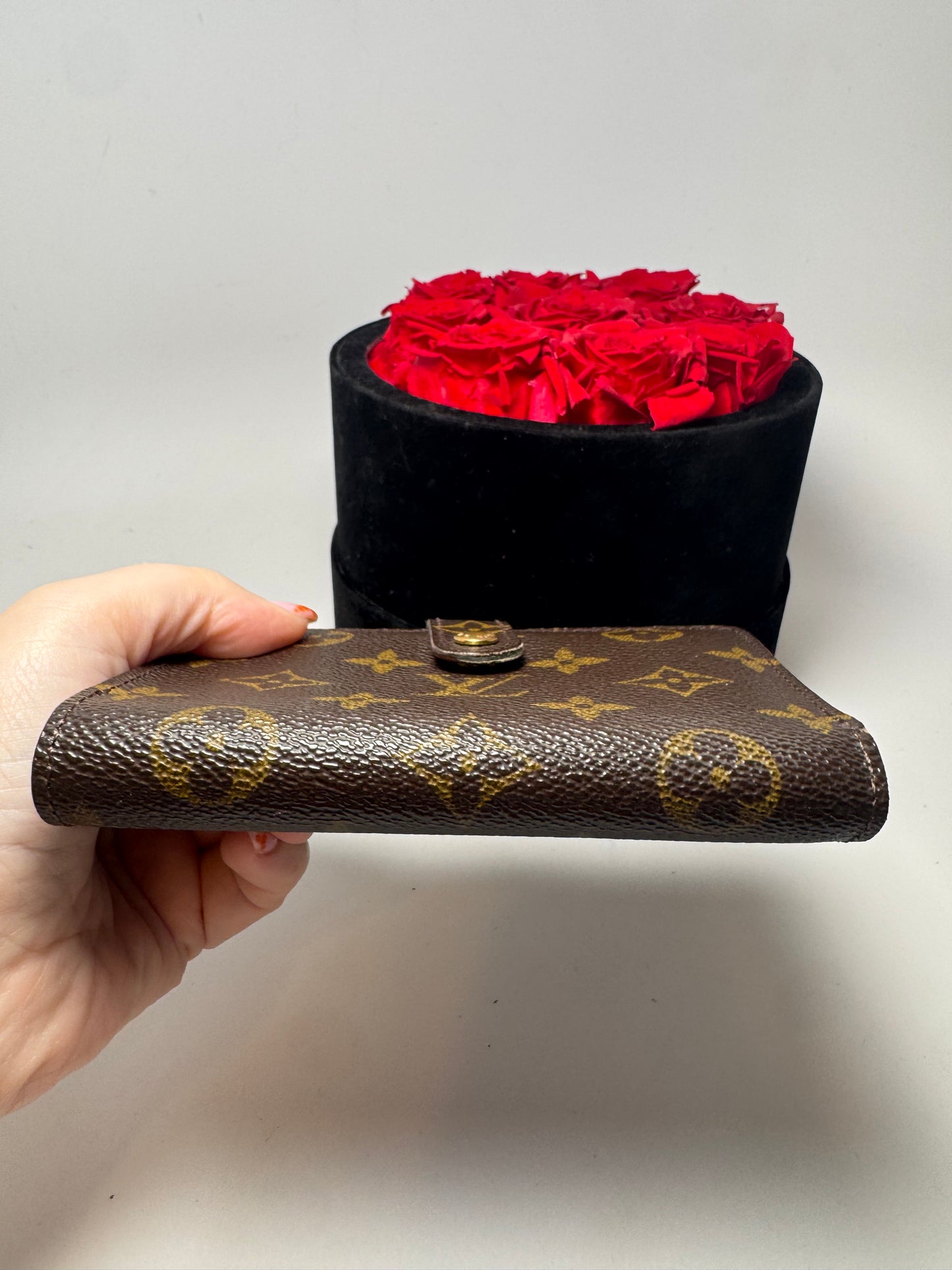Louis Vuitton French Purse Kiss Lock Monogram Wallet