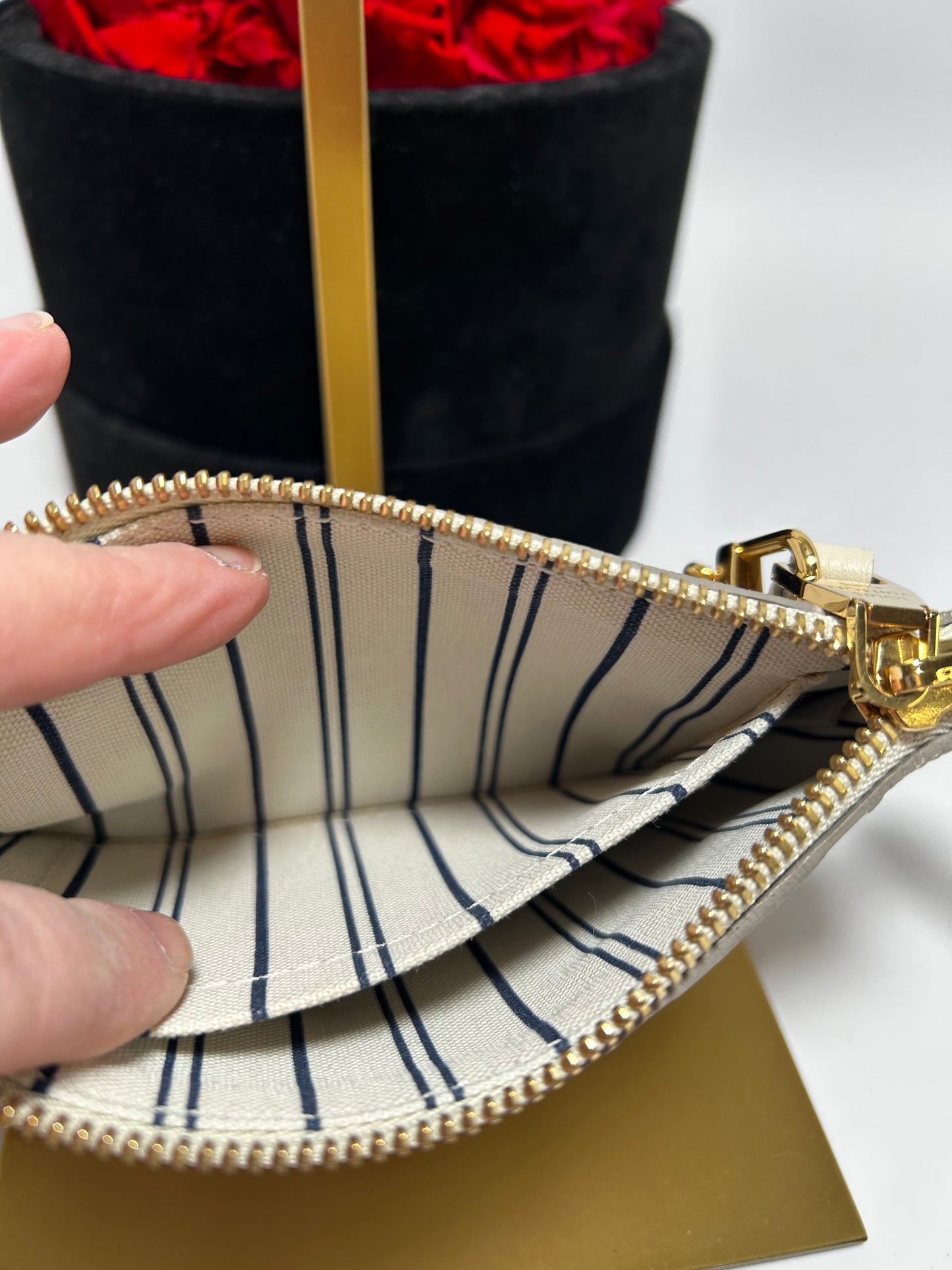 Louis Vuitton Citadine GM Pochette in Cream Empriente Leather