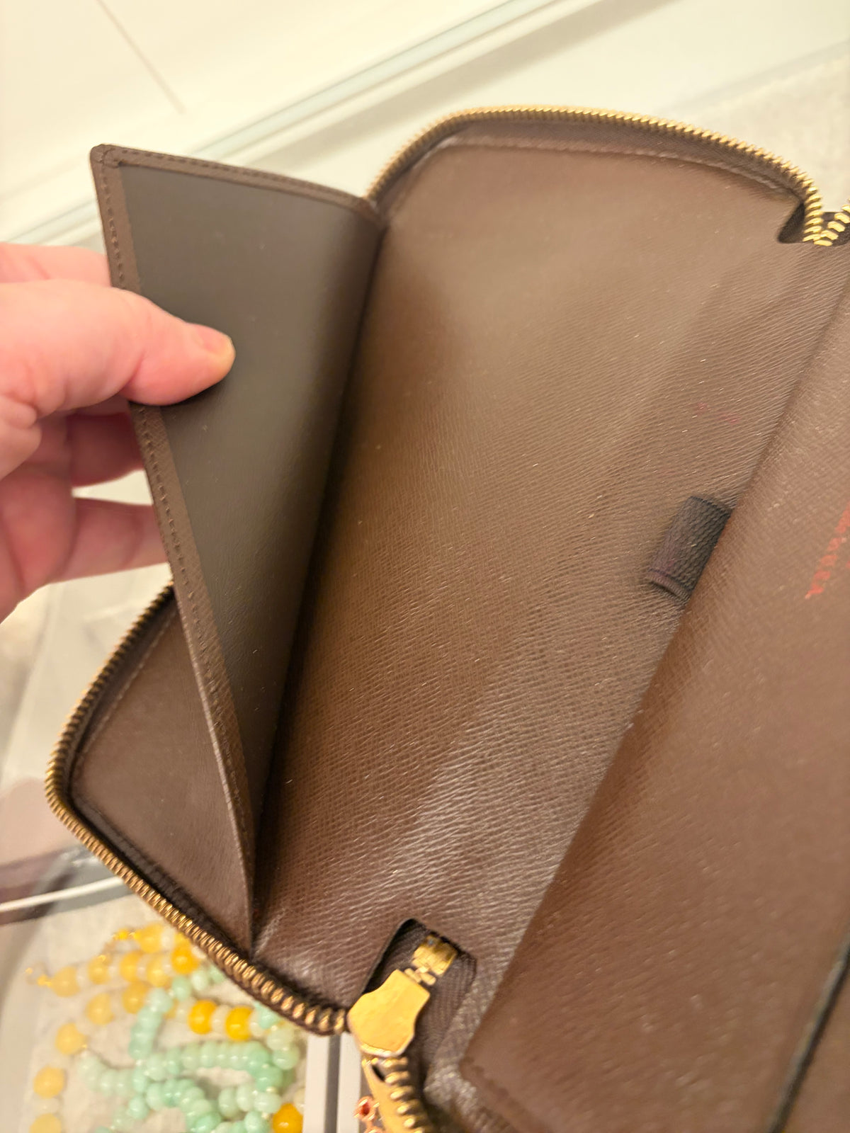 Louis Vuitton Damier Ebene Zippy Organizer Wallet