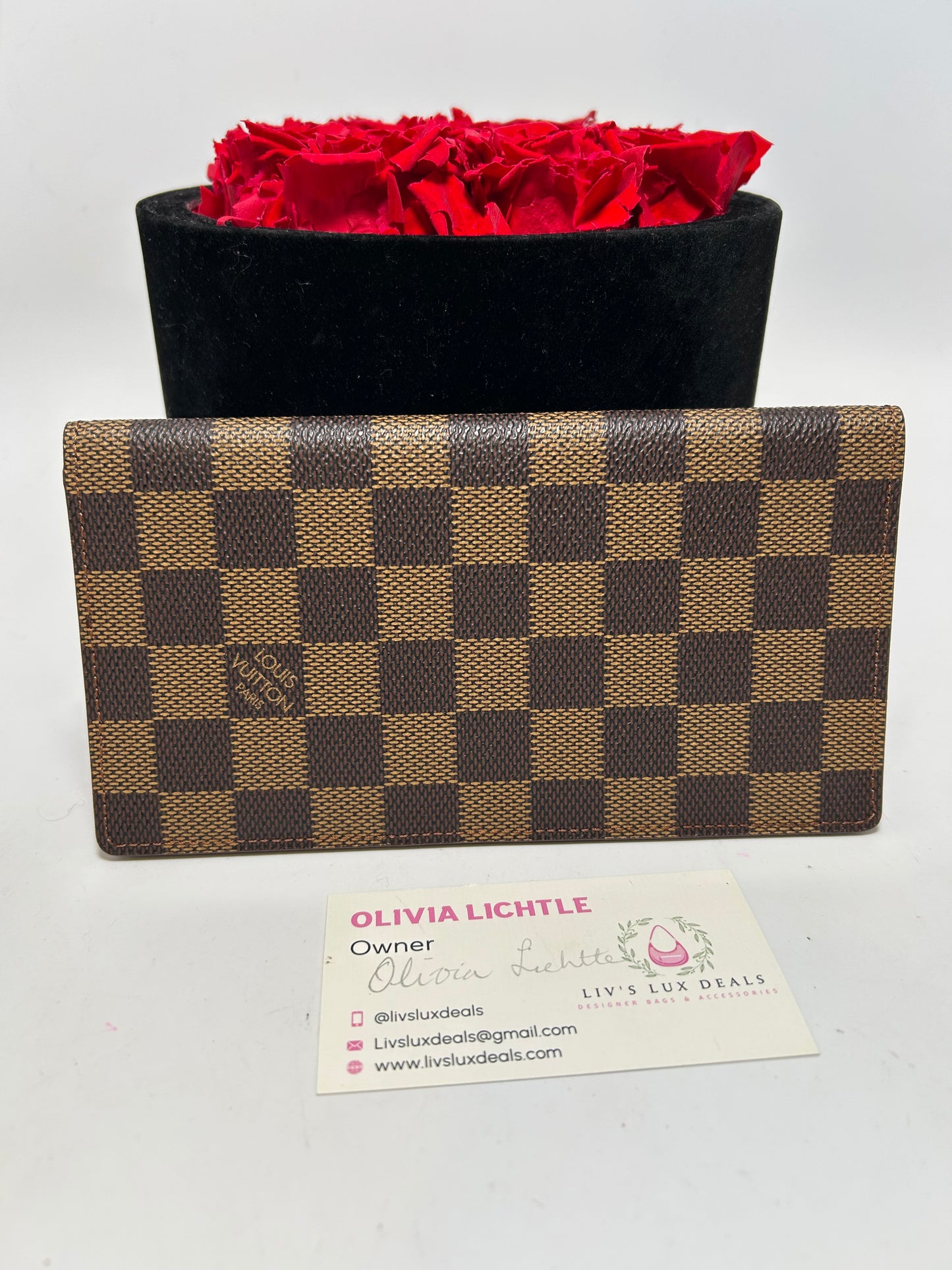Louis Vuitton Damier Ebene Slim Wallet/Passport Cover