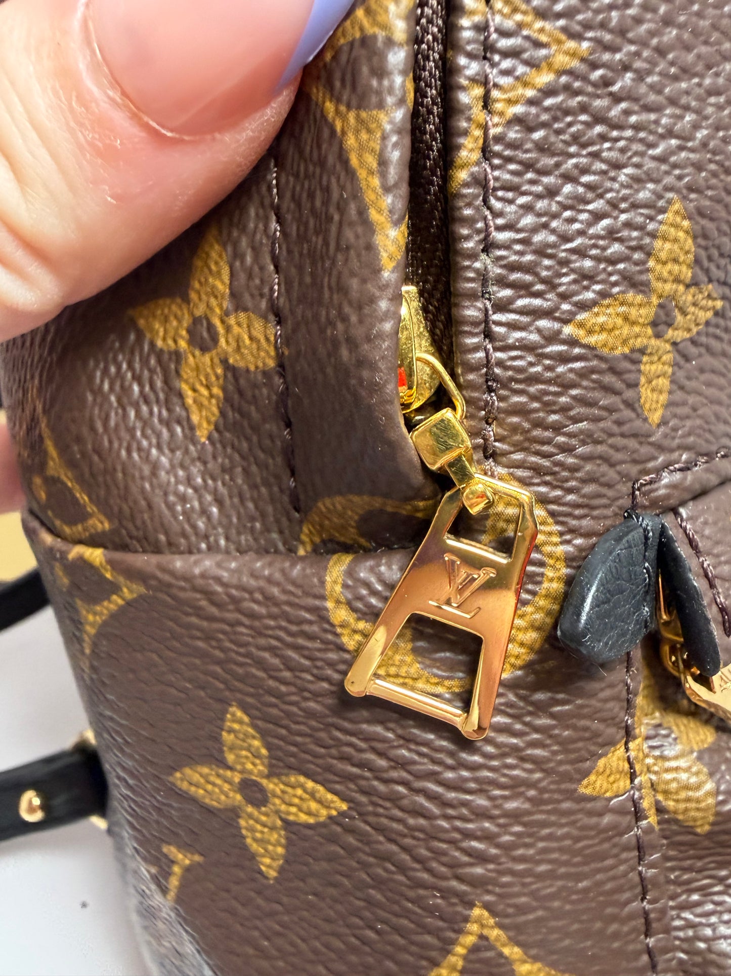 Louis Vuitton Palm Springs Mini Monogram Backpack & Crossbody w/COA