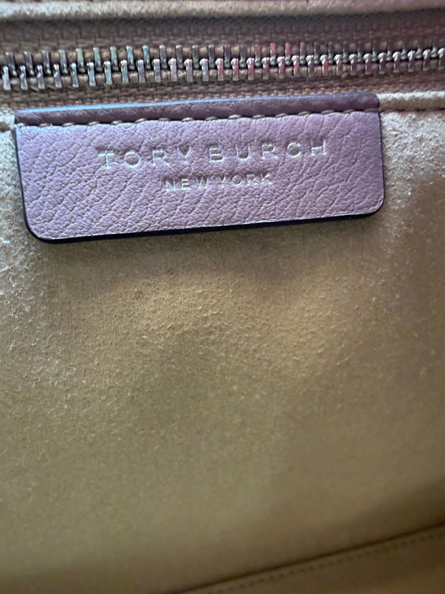 Tory Burch Quilted Small Charlie Drawstring Shoulder Bag/Crossbody in Mauve NWT & Dust Bag