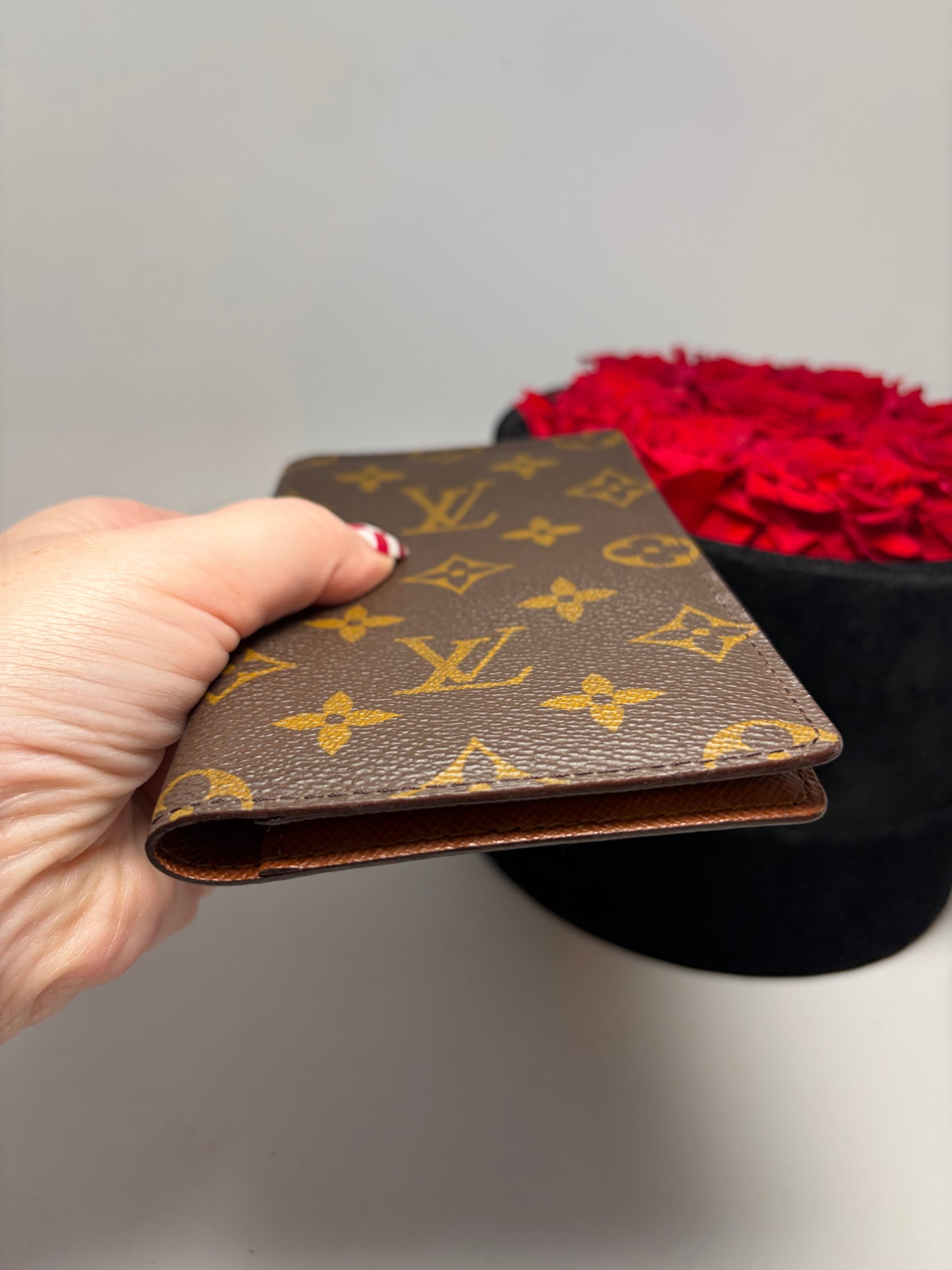 Louis Vuitton Slim Monogram Wallet/Checkbook Cover/Passport Holder