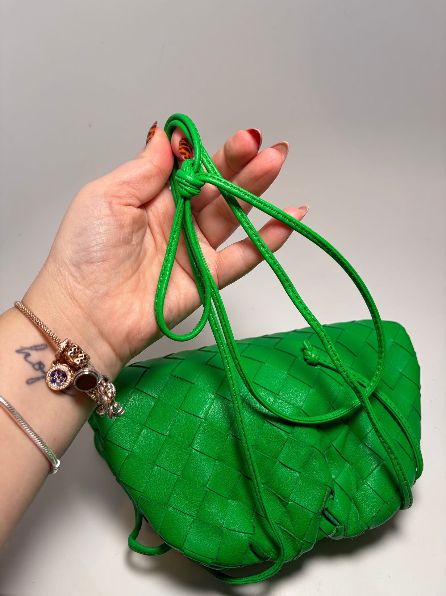 Bottega Veneta Mini Intrecciato Nappa Leather Clutch/Crossbody Pouch with Dust Bag & COA