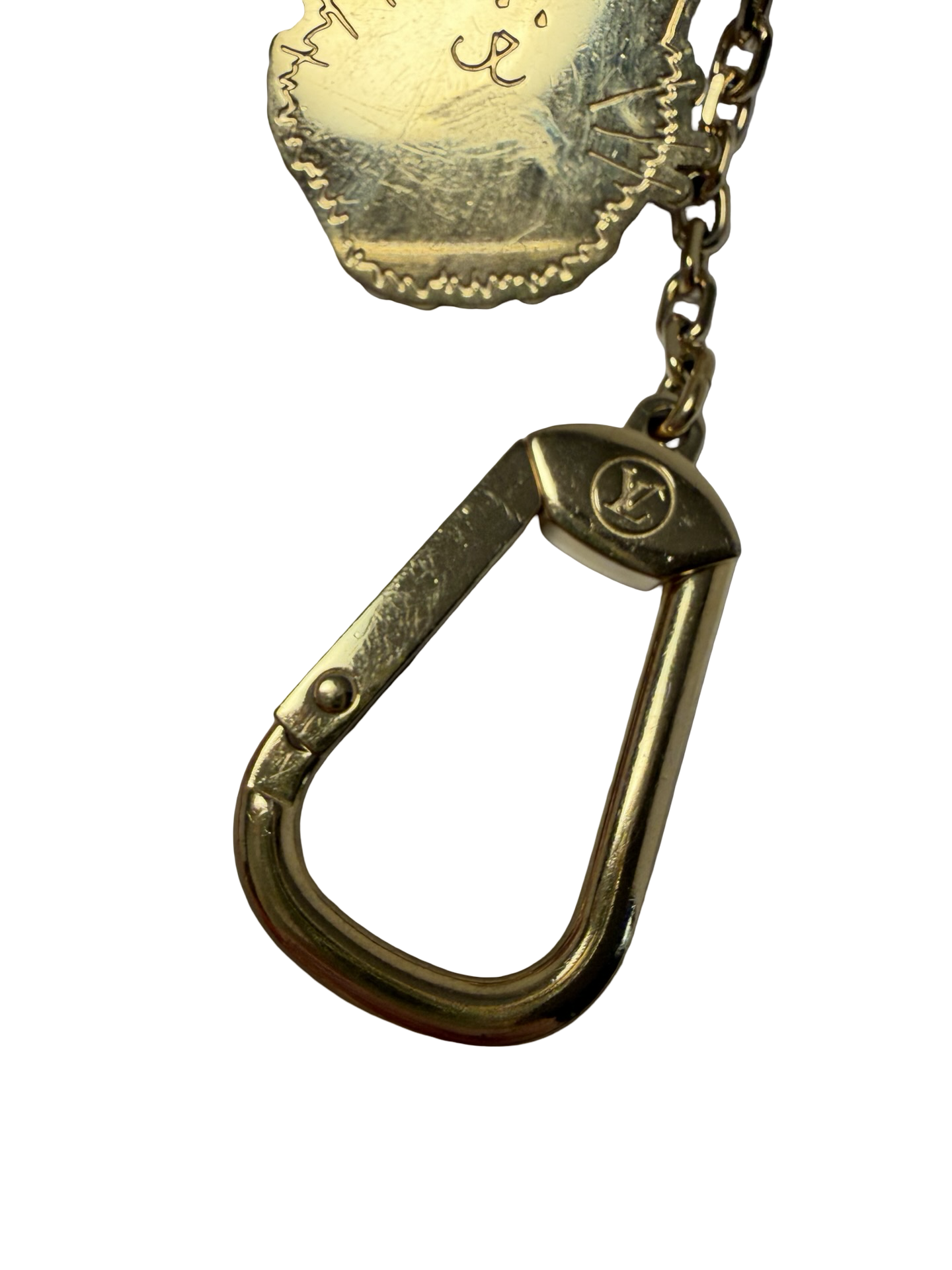 Louis Vuitton x Grace Coddington Meowgram Cat Key Pouch Small Size w/Cat motif zipper & design interior