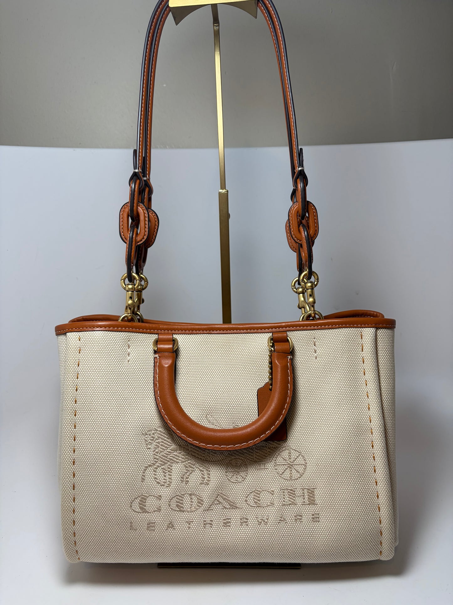 Coach Reese 28 Tote/Shoulder Bag in Natural