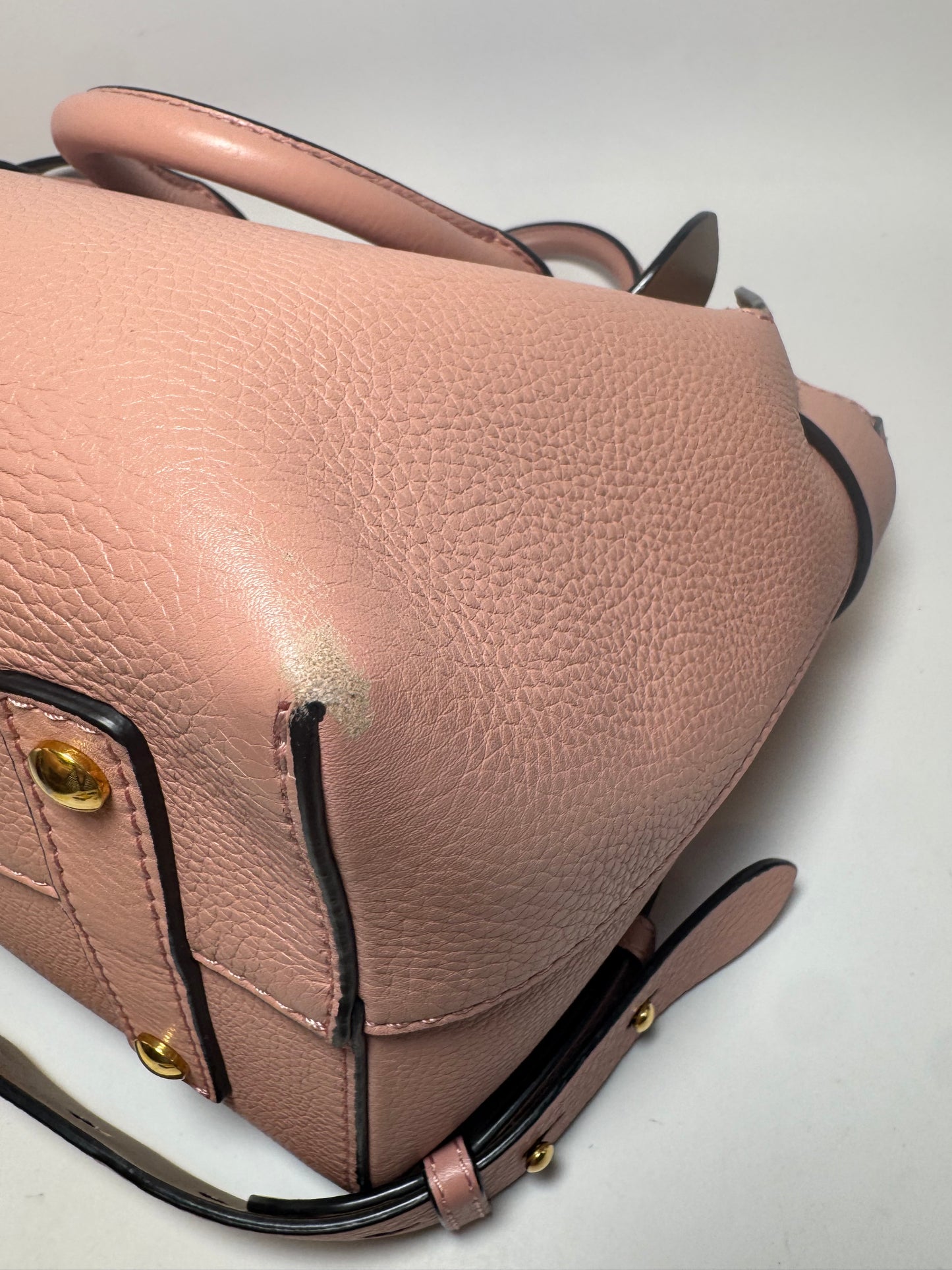 Pink Burberry Belt Bag Leather Satchel/Shoulder Bag