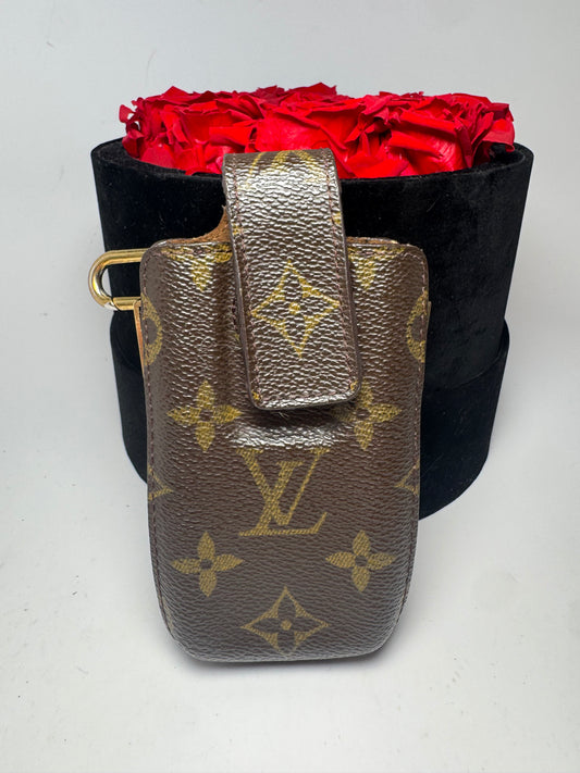 Louis Vuitton Vintage Monogram Phone Case/Holder w/Key Clip